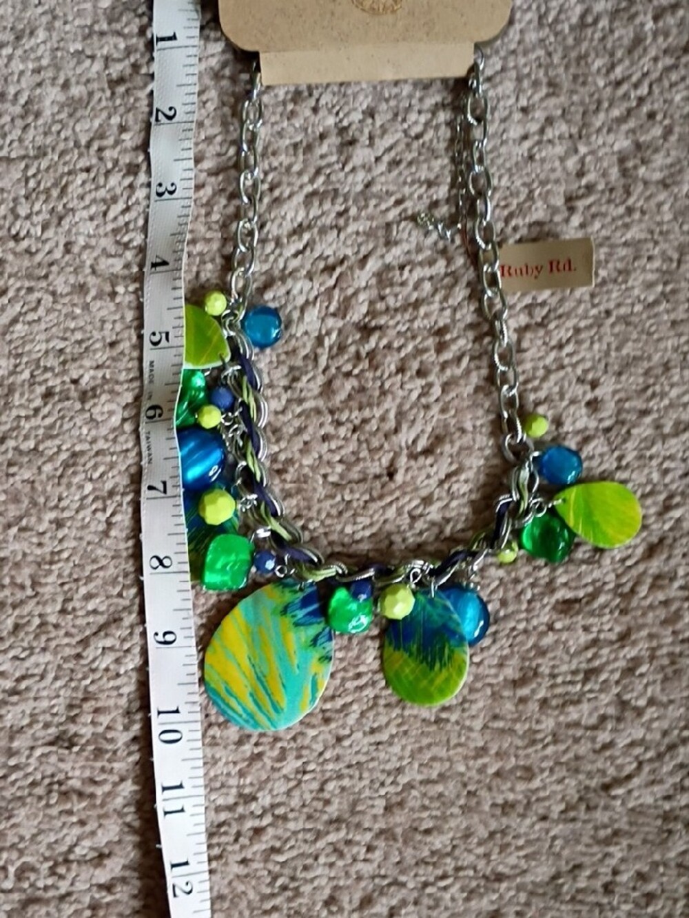 Ruby Rd. Blue & Green Multi-Drop Statement Necklace - Picture 3 of 3